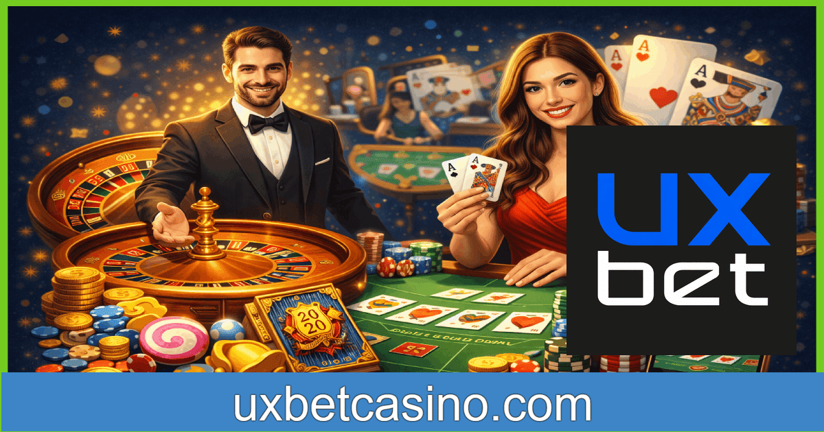 Jogos de cassino ao vivo disponíveis na UXBET